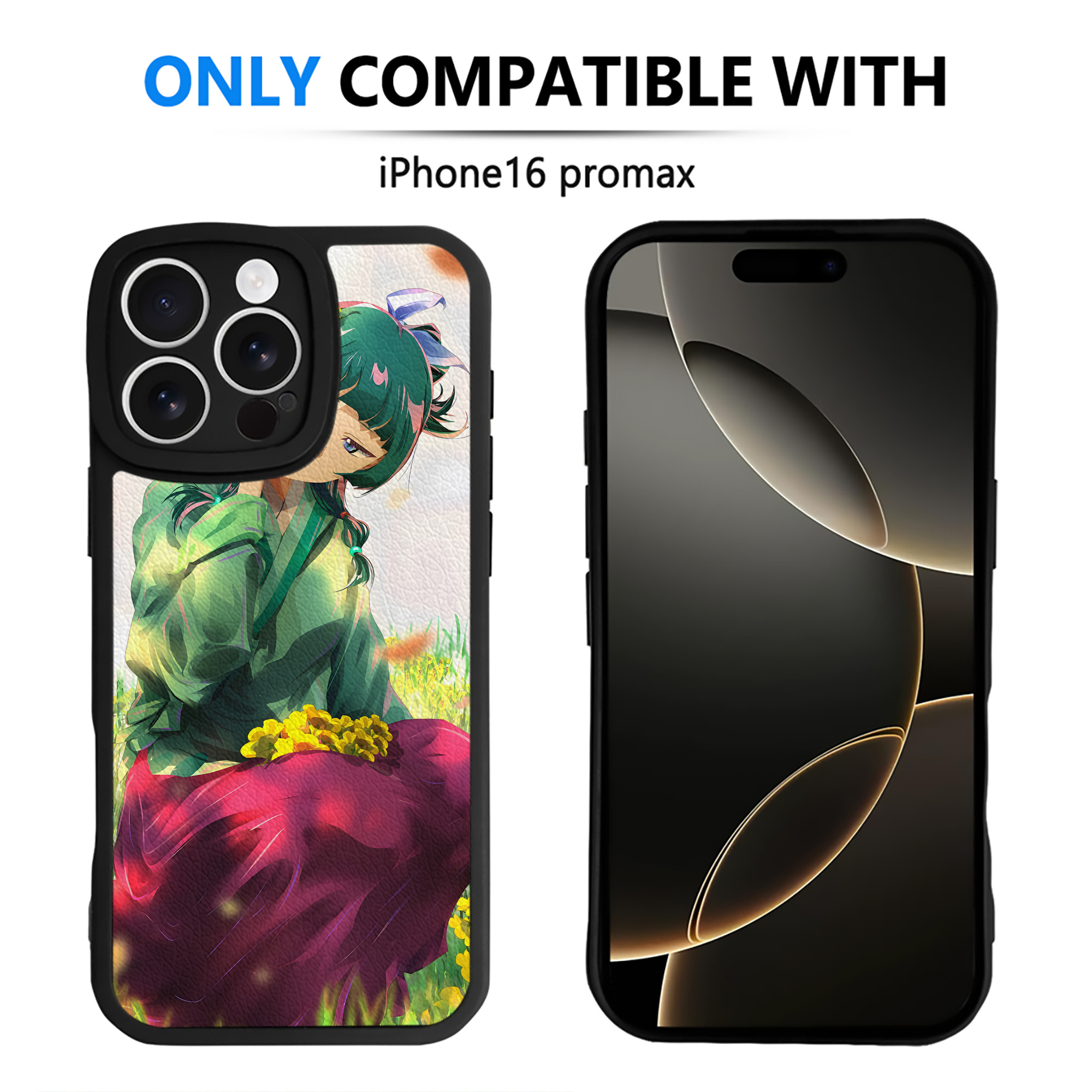 （画像用） 薬屋のひとりごと The Apothecary Diaries 【iPhone 16シリーズ対応】シリコンスマホケース（レザー調） 材質：シリコン
